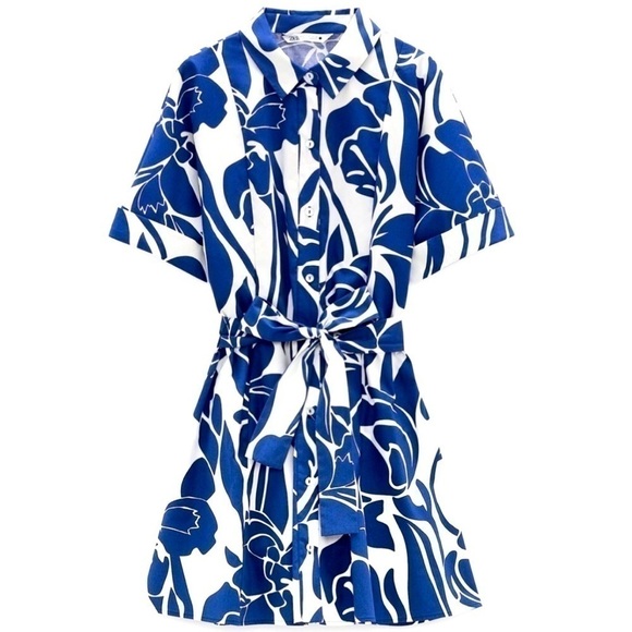 ZARA Mini Shirt Dress - Picture 3 of 13
